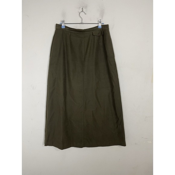 Orvis Dresses & Skirts - Orvis Womens Skirt 10 Olive Green Maxi Country Timeless Elegant Luxury Old Money